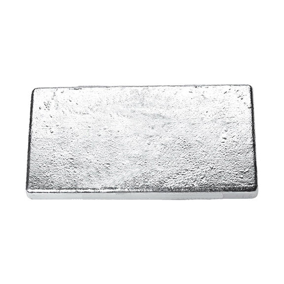 Bar/Plate Aluminum Medium Hull Anode with Wire, 4" x 6" x 0.75" image number 0