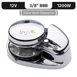 Muir Storm 1250 Low-Profile Windlass Low-Profile, 3/8" BBB, 12V DC, 1200W