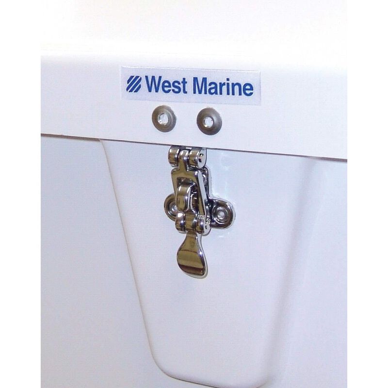 Deep Blue Marine Tilt Out Boat Storage Box 24 - White - Locking