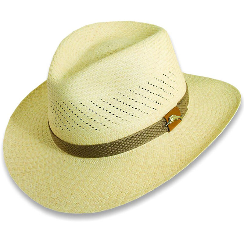 Men's Grade 3 Panama Outback Hat, Natural Straw, S/M image number 0