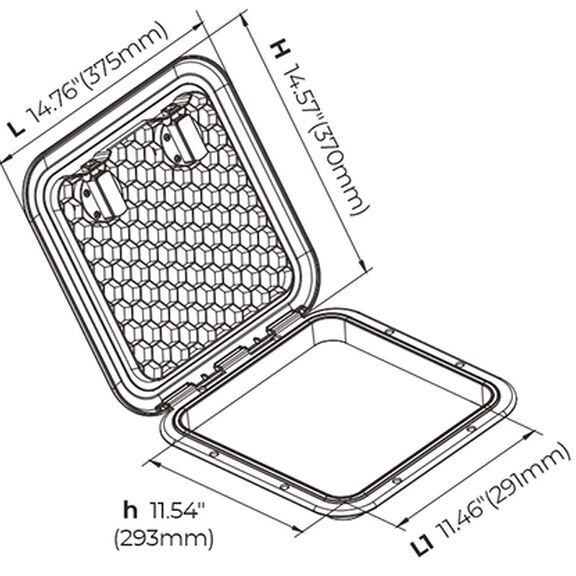 14.57" x 14.76" Deck Hatches image number 6