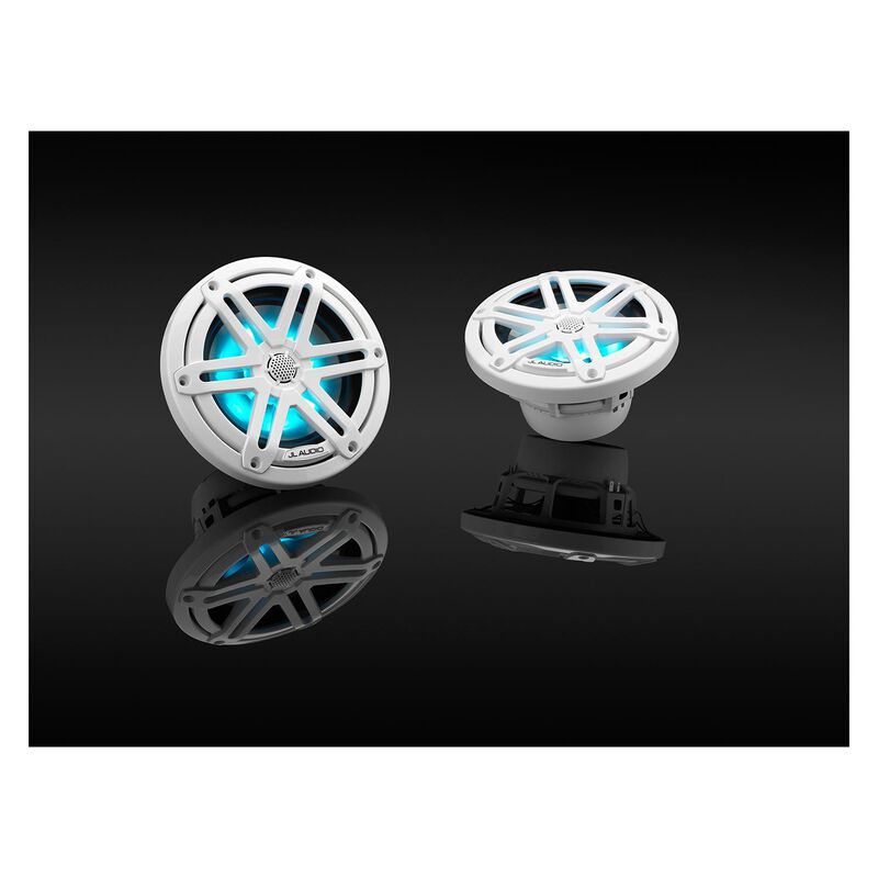 M3-650X-S-Gw-i 6.5" Marine Coaxial Speakers, White Sport Grilles with RGB LED Lighting image number 7