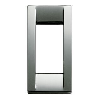 Vimar Idea Classica 16781.36 1-Module Cover Plate, Polished Chrome
