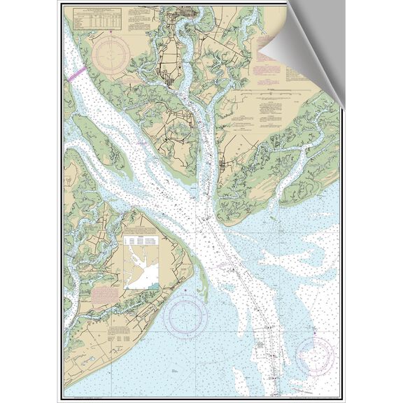 Beaufort SC Decorative Nautical Chart image number 0