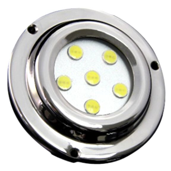 Round Six LED Surface Mount Light, White image number 0