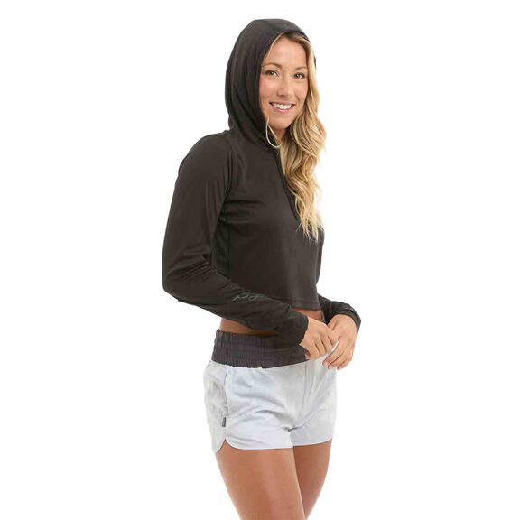 Women's VaporTek Cropped Hooded Shirt image number 3