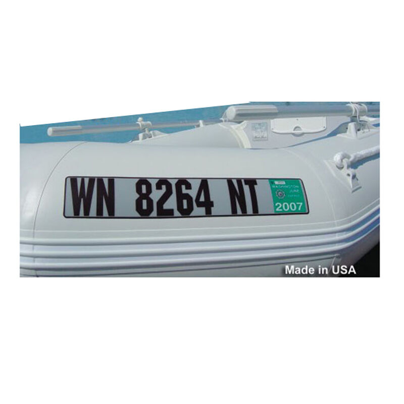 Inflatable Boat Custom Number Plate Set image number 0