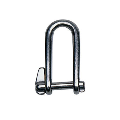 1/4" D Stainless Steel Captive Pin Keypin Shackle