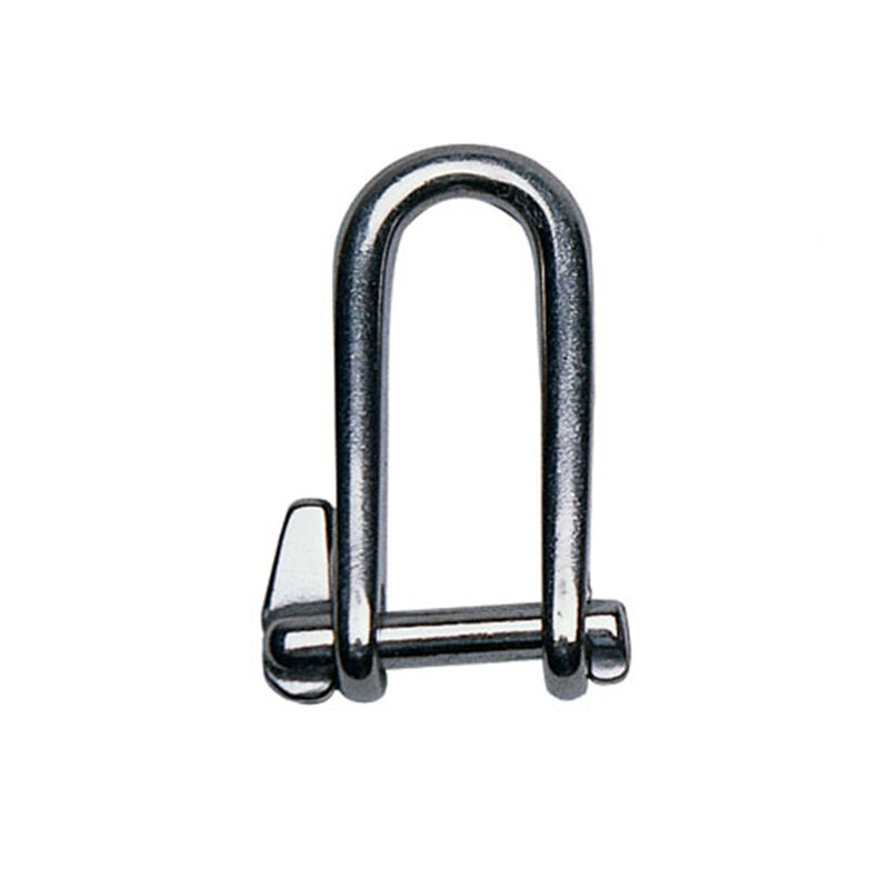 1/4" D Stainless Steel Captive Pin Keypin Shackle image number 0
