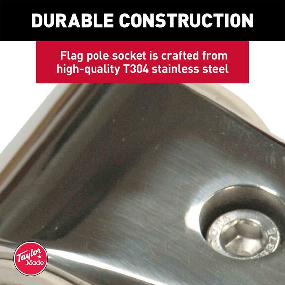 Rail-Mount Flag Pole Socket for 7/8" - 1" Rails image number 5