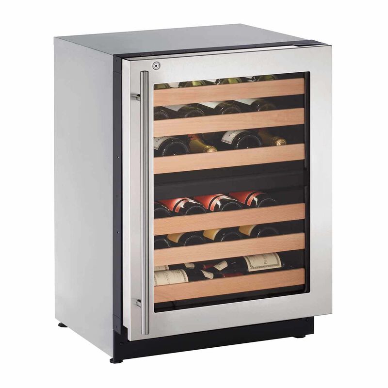 24" Stainless Dual Zone Wine Captain, RHH Lock image number 0