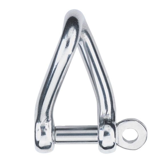 6mm Stainless Steel Twist Shackle with 1/4" Pin image number 0