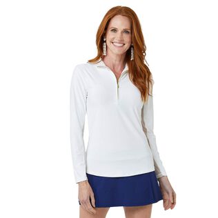 Women's Zipper Polo Rash Guard