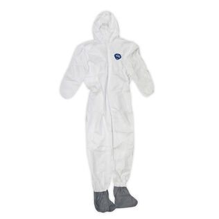 Tyvek&reg; Coveralls with Hood & Boot, X-Large, 12-Pack