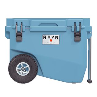 RollR 60 Quart Wheeled Hard Cooler with Tow Handle, South Pacific