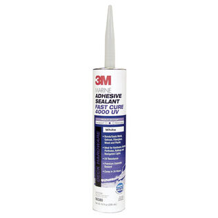 4000 UV Fast Cure Polyether Adhesive/Sealant, White, 10 oz. Cartridge