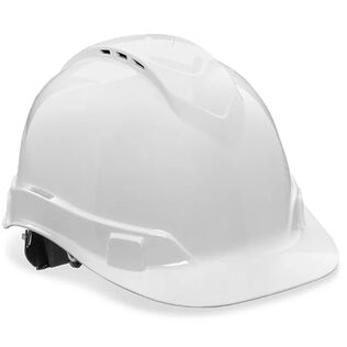 Vented Hard Hat, with PinLock Adjustment, White