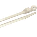 8" Cable Ties with Mounting Hole, 2" Bundle Capacity, 50 lb. Tensile Strength #10 Screw, 25-Pack, Natural image number 2