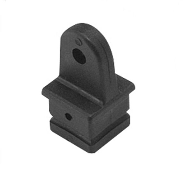 1" Square Internal Eye End for Bimini Top, Black