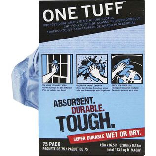 One Tuff Wiper Cloths, Box of 75