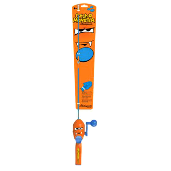 catch a monster fishing pole Shakespeare Children's Colourful Spinning Rod and Spin Reel Combo Set - Kid's Ready to Fish Setup with Line, Spinning Combos, Allround Fishing, Unisex, Pink, 1.40m sized adventure! Shakespeare Catch A Monster Kids