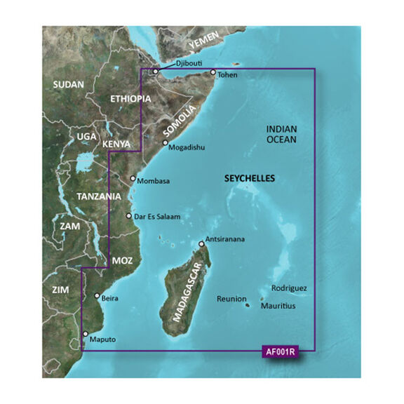 HXAF001 Eastern Africa BlueChart g3 microSD/SD Card image number 0