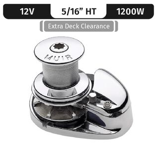 Muir Storm 1250 Capstan Windlass Low-Profile, 5/16" HT (G4), 12V DC, 1200W