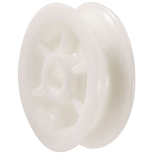 Replacement Sheave, 1" Dia., 1/4" Bore, 3/8" Width, Acetal, No Bearing