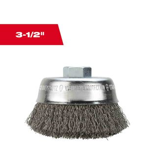 3-1/2" Carbon Steel Crimped Wire Cup Brush