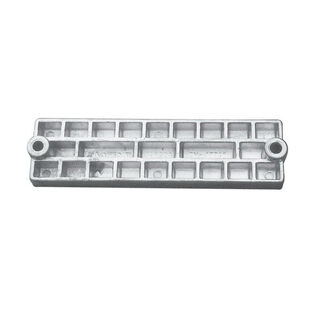 Aluminum Bar/Plate Anode for Mercury, MerCruiser, 2" x 7.56" x 0.6"