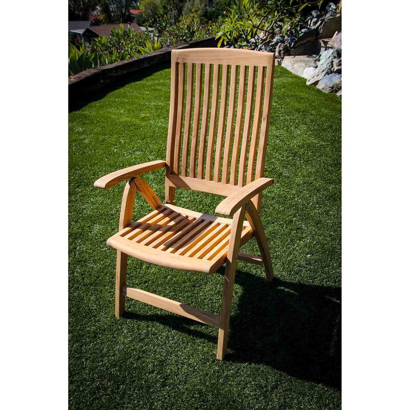 Weatherly Teak Folding Deck Chair image number 5