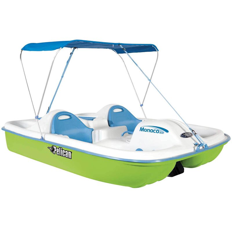 Monaco Deluxe Pedal Boat, Green/White/Blue image number 0