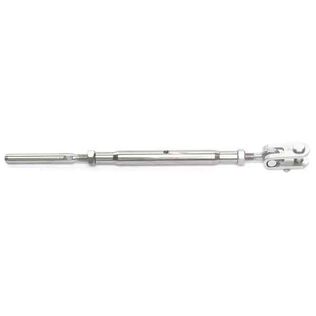 Tubular Turnbuckle Jaw to Swage for 3/16" Wire, 1/4" Pin