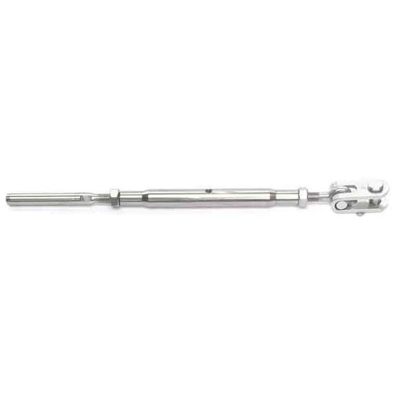 Tubular Turnbuckle Jaw to Swage for 3/16" Wire, 1/4" Pin image number 0
