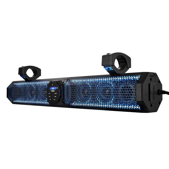 26" Marine Amplified with Bluetooth Sound Bar Speaker System, 6 Speakers and RGB LED Lights, 600 Watts image number 2