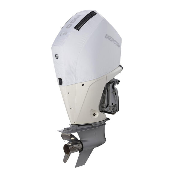 Mercury 8M0228523 4.6L V8 300hp Outboard Vented Splash Cover, White image number 0