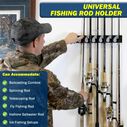 6 Fishing Rod Wall Rack One - Piece Design image number 2
