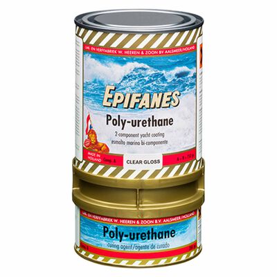 Polyurethane Topside Paint, Clear Gloss, 1-1/2 Pints