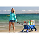 Folding Utility Wagon, Blue image number 3