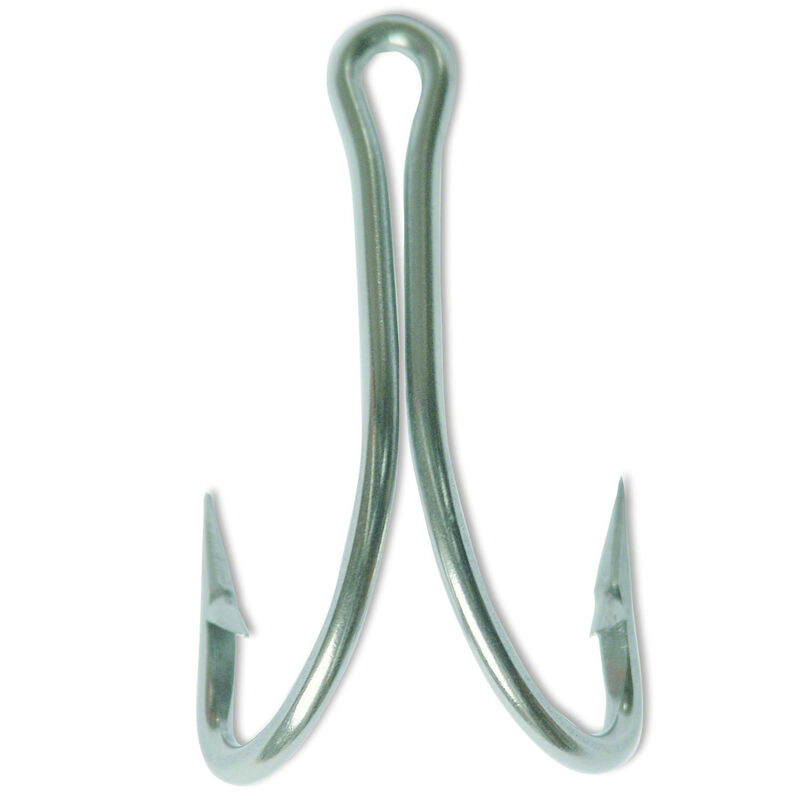 MUSTAD HOOKS Double O'Shaughnessy Hook, Stainless Steel, 2X Strong