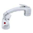 Trinidad Head/Shower Combo Faucet Small Chrome Sprayer No Hook, 6' Stainless Steel Hose Chrome image number 2