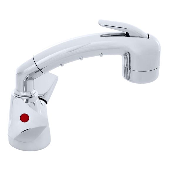 Trinidad Head/Shower Combo Faucet Small Chrome Sprayer No Hook, 6' Stainless Steel Hose Chrome image number 2