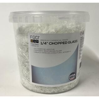 1/4" Chopped Glass 2.5 Quart