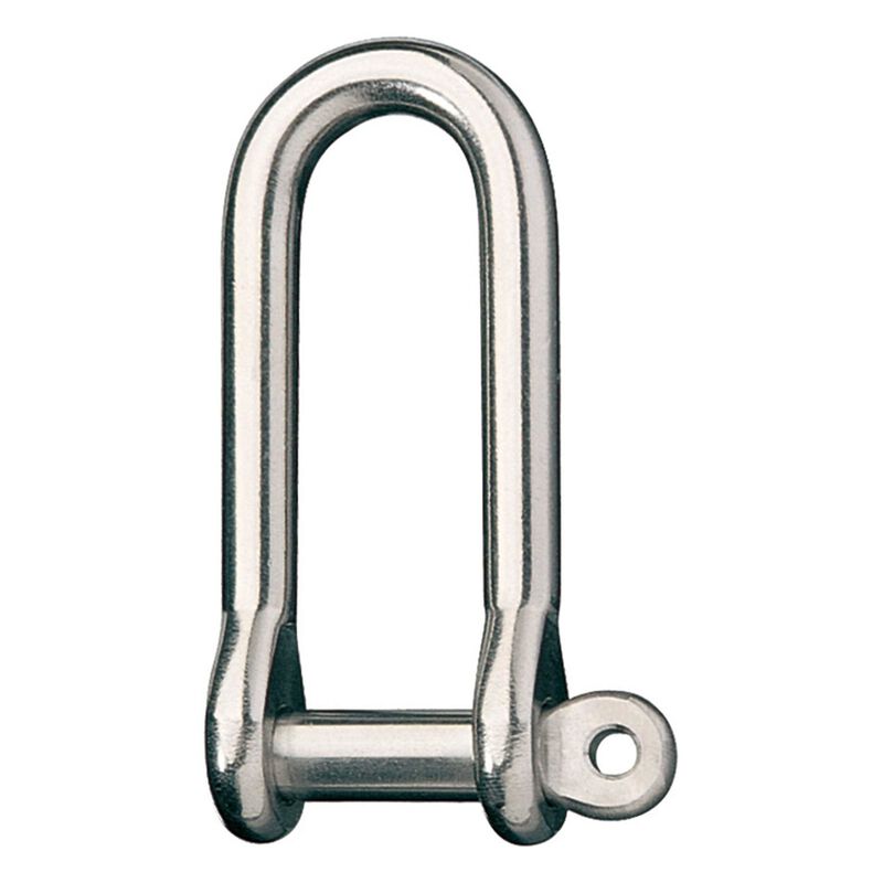 Stainless Steel Forged "D" Shackle with 1/4" Pin, 19/32" IW image number 0