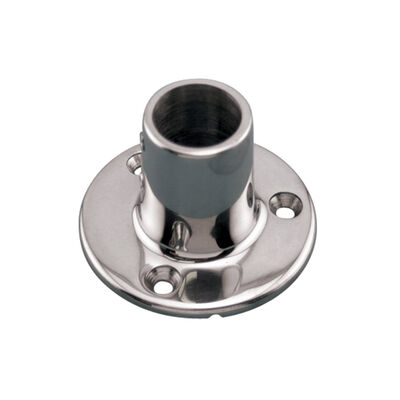 Round Rail Base, 1", 90 Degrees, 316 Stainless Steel