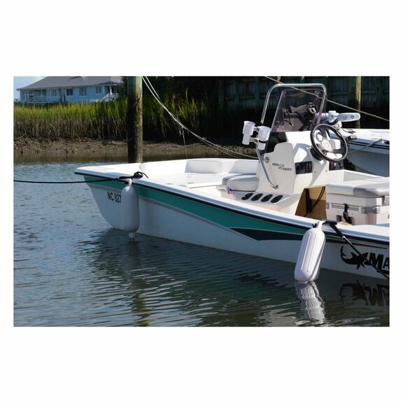 6.5" x 23" Hot Dock Fender, 3-Pack, White image number 3