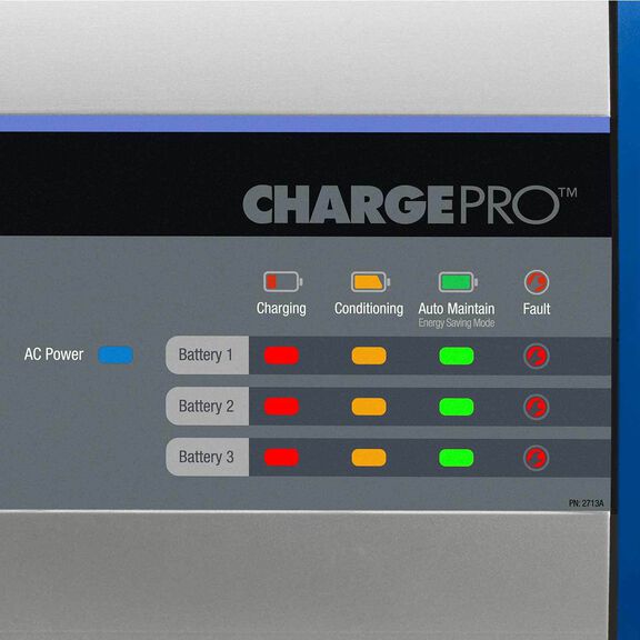 ChargePro Onboard Waterproof Marine Battery Charger with Ignition and Reverse Polarity Protection, 15 Amp, 12V, 3-Bank image number 3