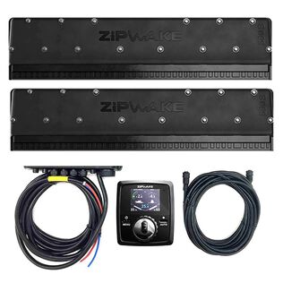 Zipwake 600S Standard Dynamic Fully Automatic Trim Control System Kit with Remote Control, Built-in GPS, 3D-Gyro and 3D Accelerometer and Interceptors 38.6" Width, 6.1" Depth, 10.8" Height