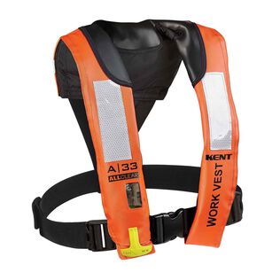 A-33 All Clear&reg; Automatic Inflatable Work Vest, Orange