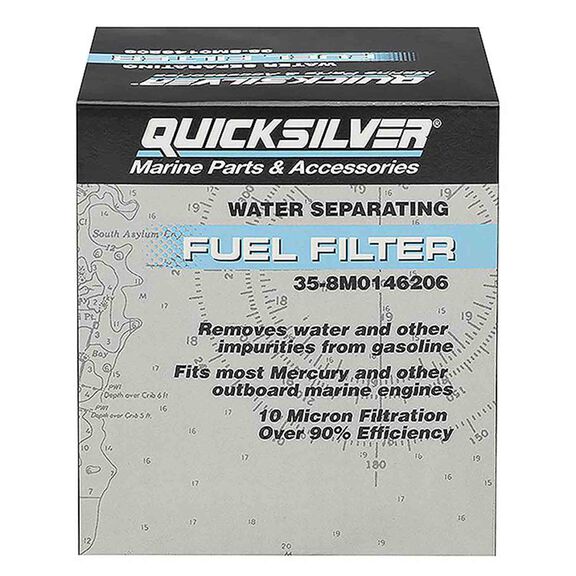 8M0146206 Water Separating Fuel Filter, 10-Micron Filtration, Racor Head image number 1